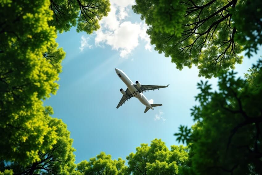 Air travel emissions