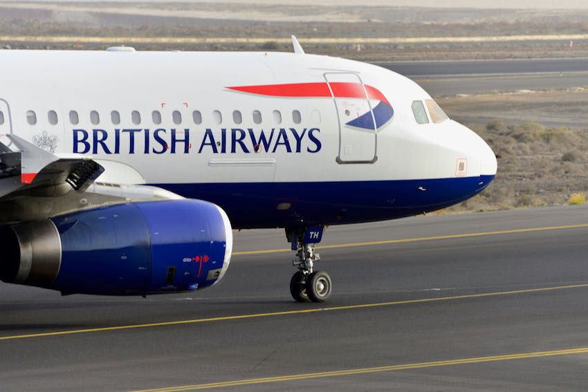 British Airways close up