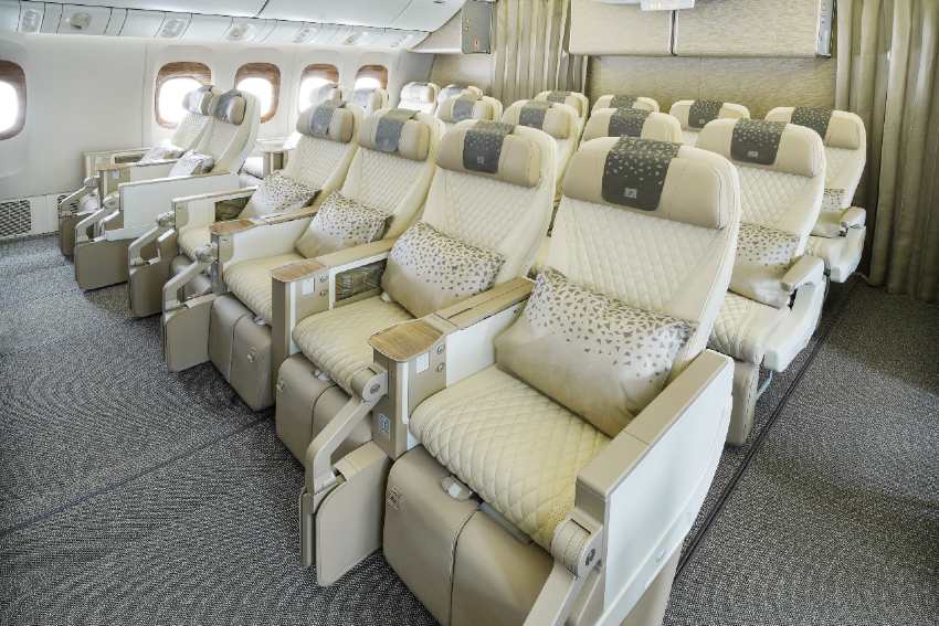 Emirates refitted B777s
