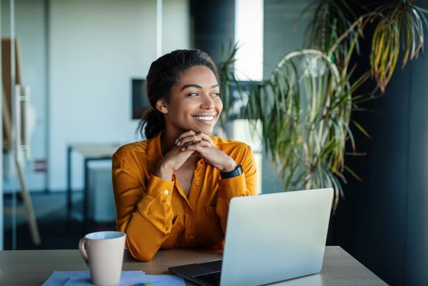Female office worker