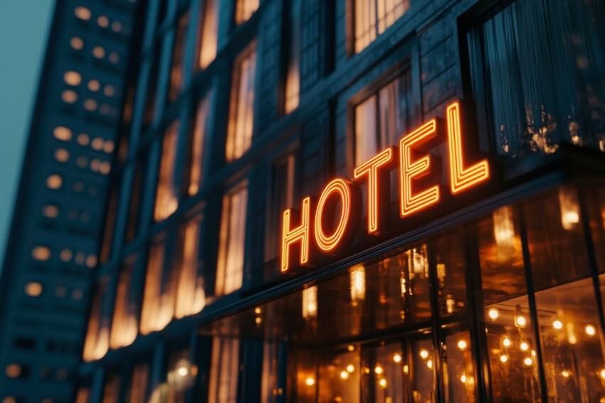 Generic hotel sign adobestock