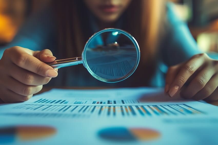 Magnifying glass data ROI